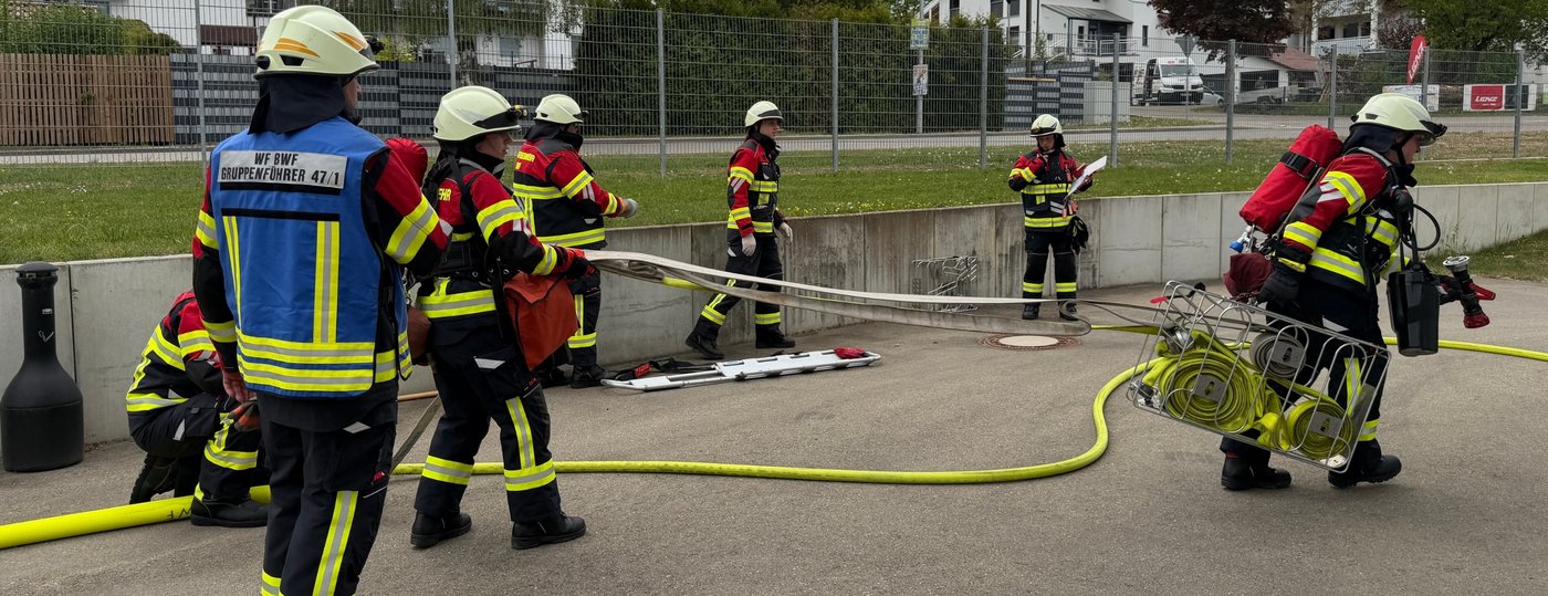 Übung der BWF Group Werkfeuerwehr
