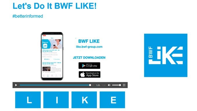 BWF Like app video
