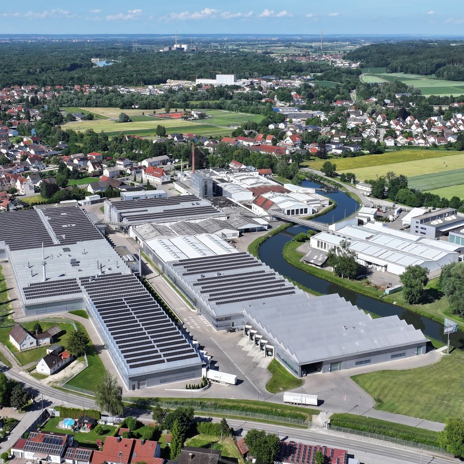 Luftbild BWF Group Headquarter Offingen Deutschland
