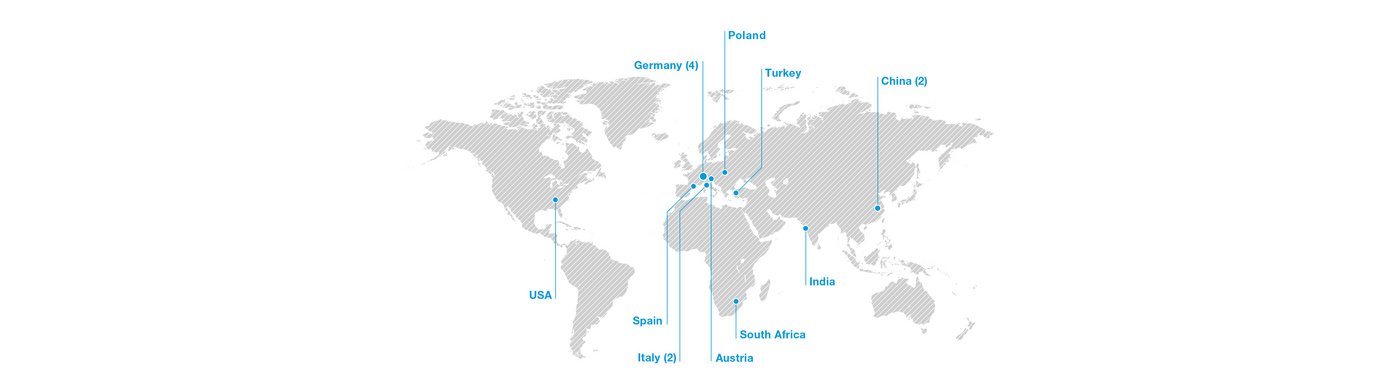 BWF Group production sites worldwide