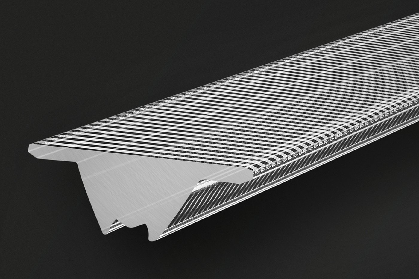 BWF Profiles Lenses with cross-embossed structure