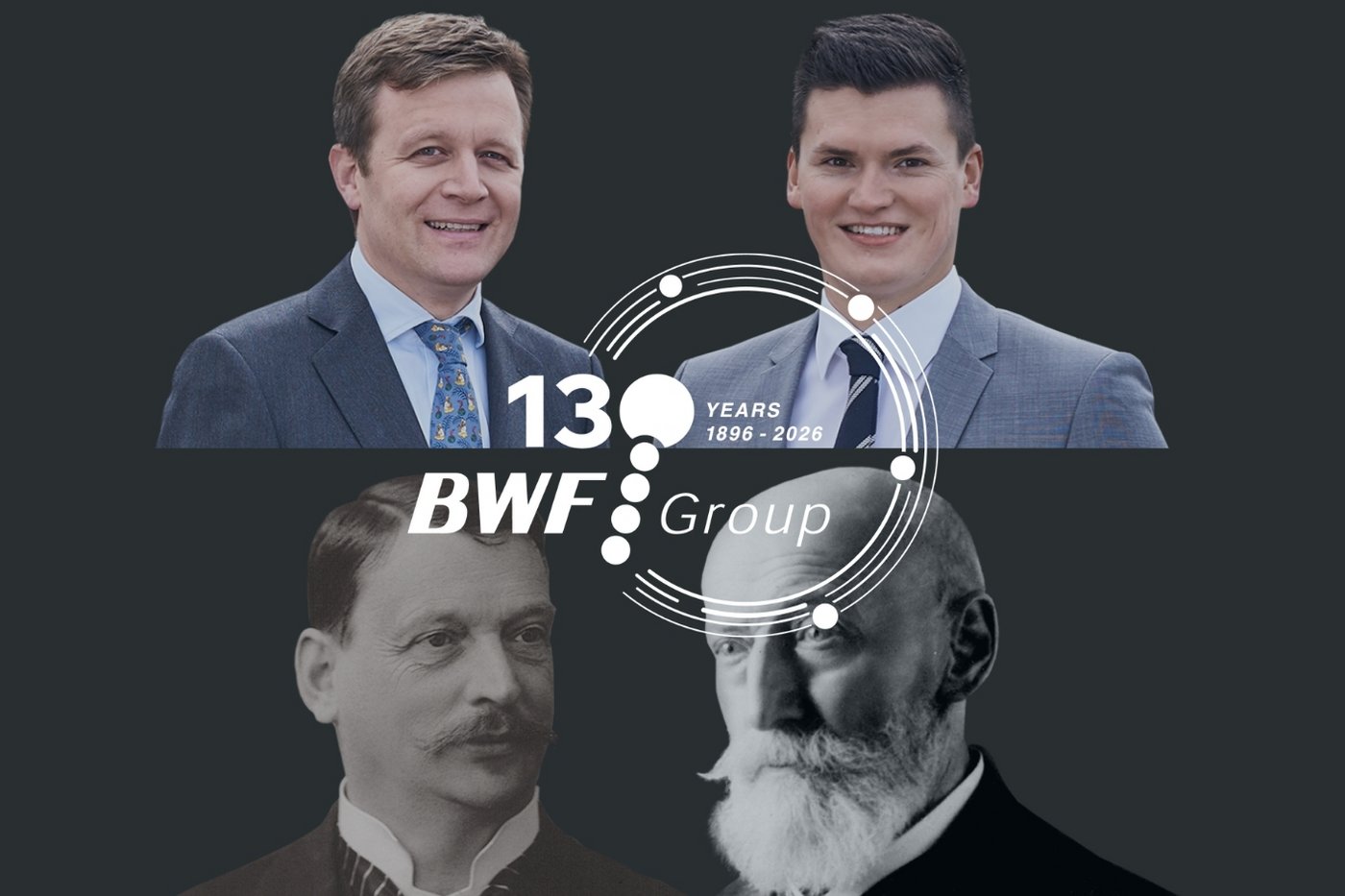 130 Jahre BWF Group die erste und derzeitige Geschäftsleitung