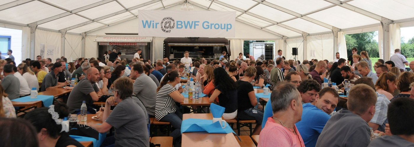 Gemeinsames Mittagessen am BWF Group Aktionstag